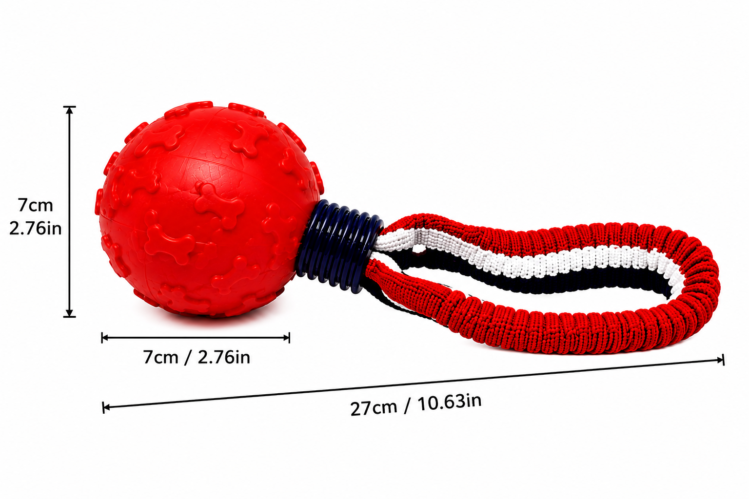 Balle sur une corde jouet pour chien