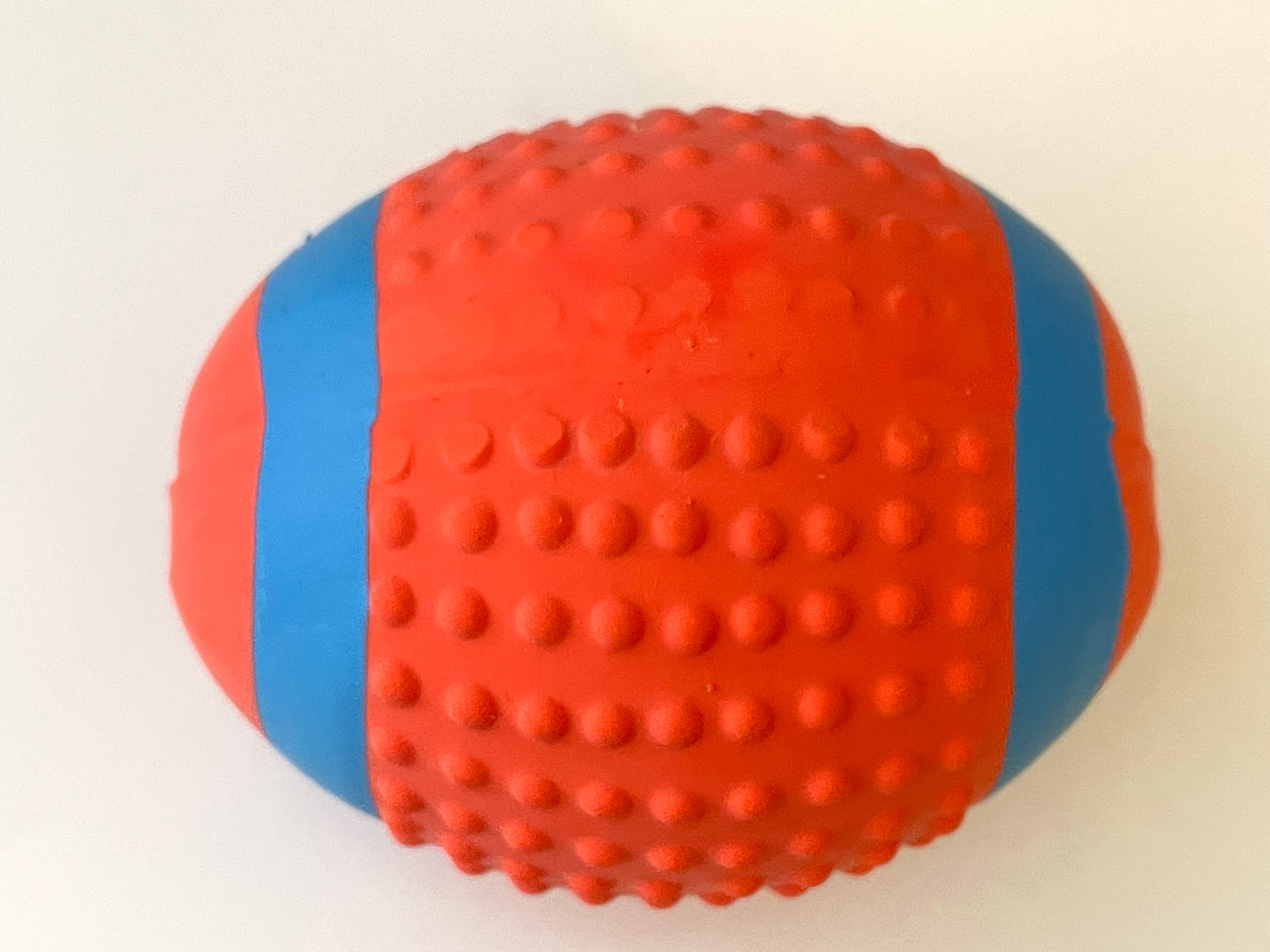 Squeaky Dog Ball Toy – Orange, Single Pack