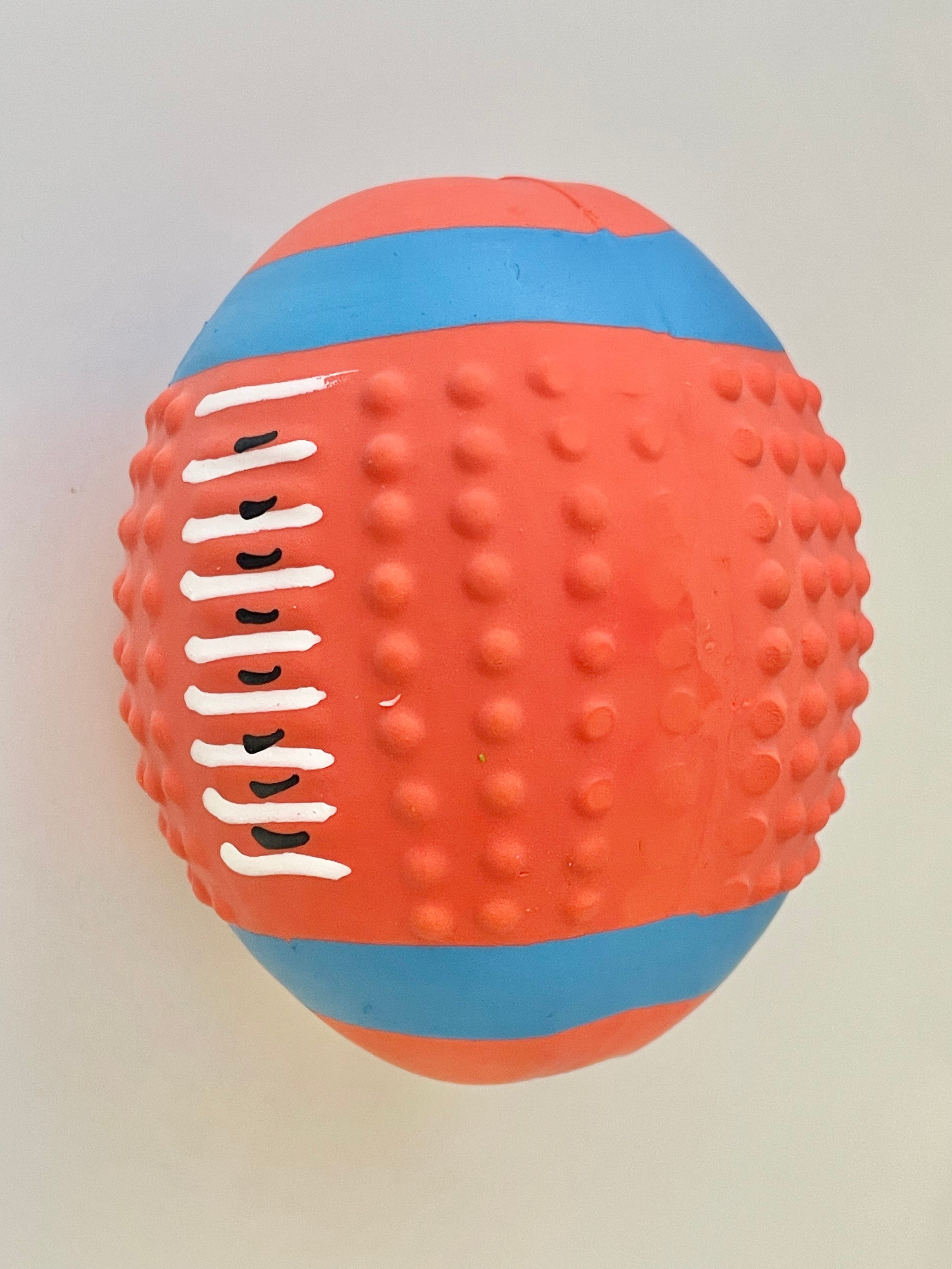 Squeaky Dog Ball Toy – Orange, Single Pack