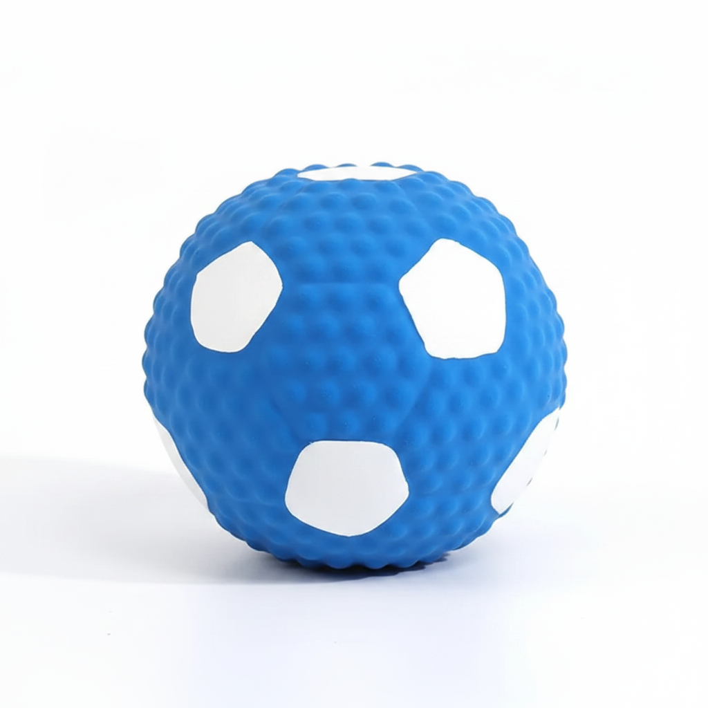 Blue & White Ball - Side View