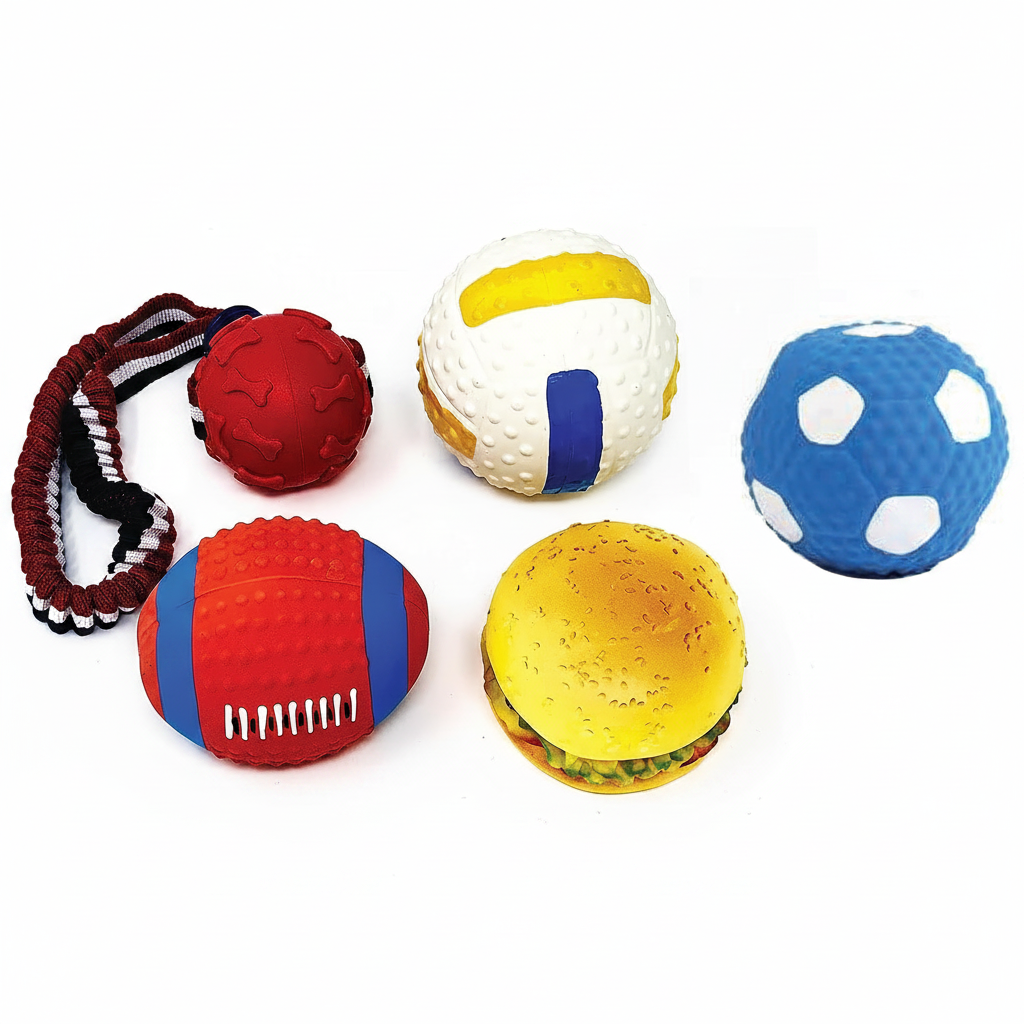 Dog Balls Set - White Background