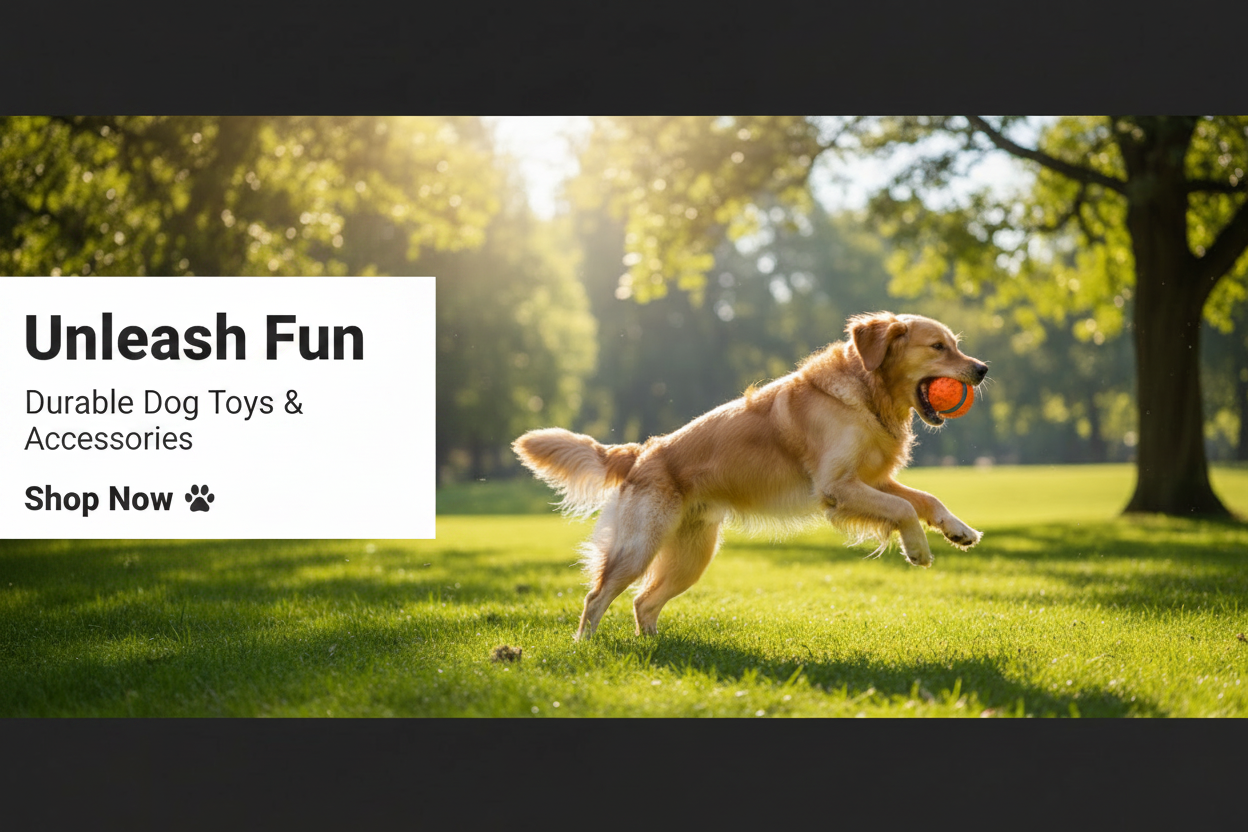 Dog Toy Store Hero Banner